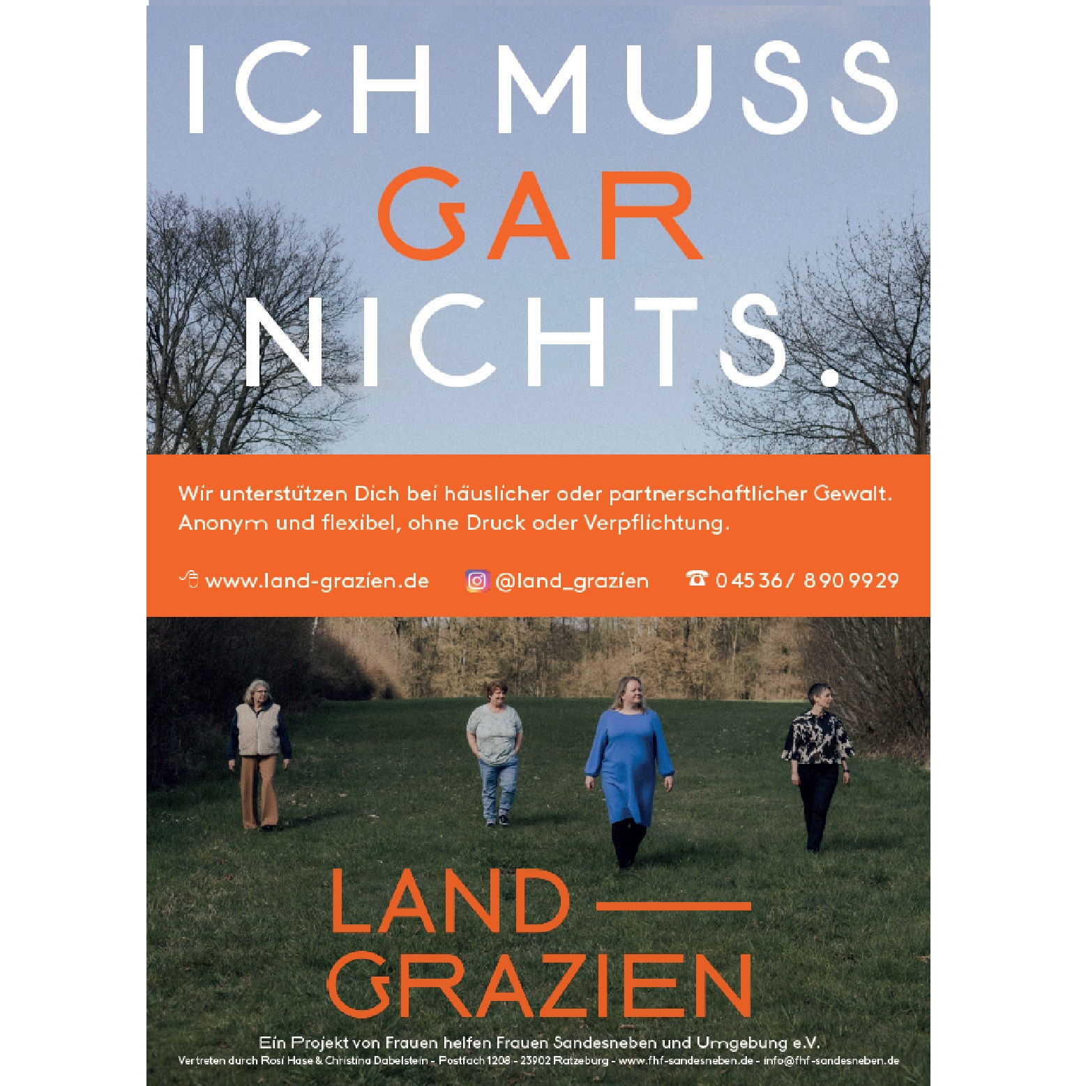 Plakat LAND-GRAZIEN - Druck